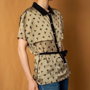 SOLD JC de Castelbajac Paris silk/cotton top